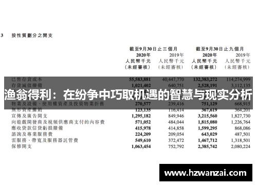 渔翁得利：在纷争中巧取机遇的智慧与现实分析
